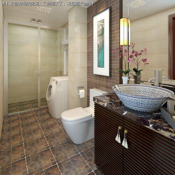 南湖国际装修中式风格案例 