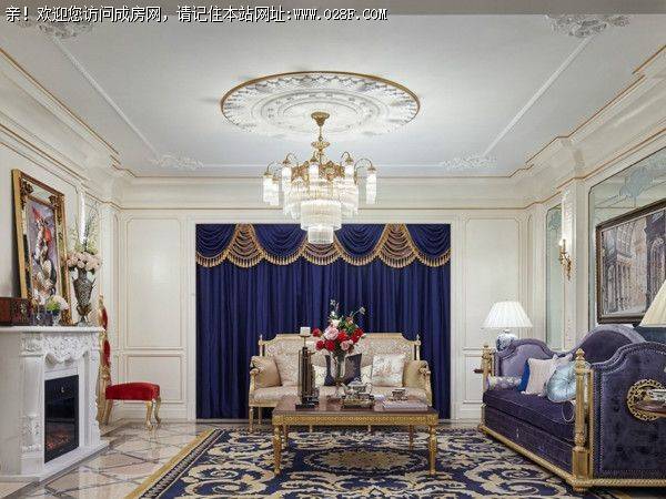 成都别墅装修人居紫云庭法式风格案例