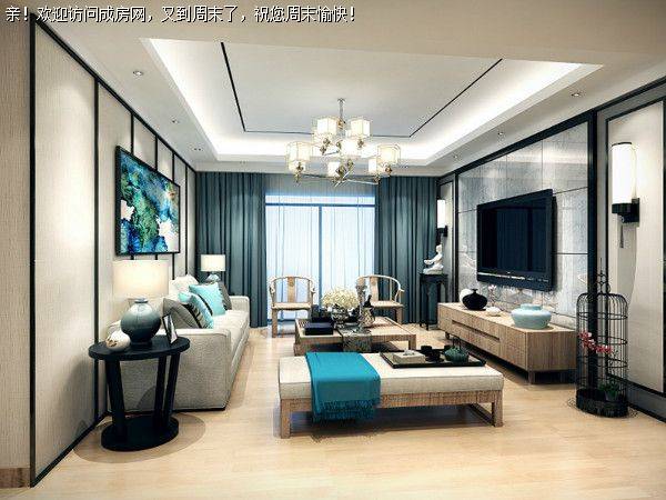 河畔新世界新中式风格案例