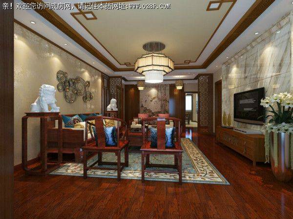 成都全包公司两江国际新中式风格案例