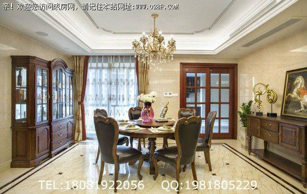 成都别墅装修公司信和御龙山美式风格案例