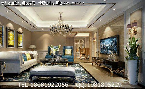 成都全包公司保利狮子湖欧式风格装修案例