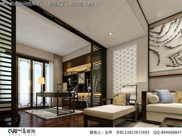 成都装修公司九龙仓御园中式风格案例 