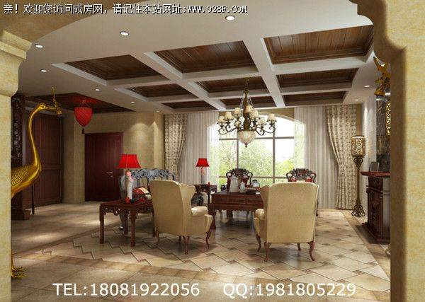 成都装修公司仁和春天国际美式风格案例