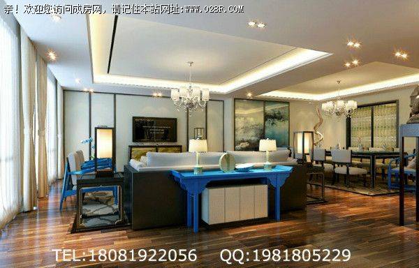 成都全包公司金沙国际新中式风格案例