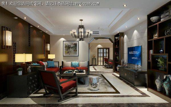 成都装修公司城南华府新中式风格案例