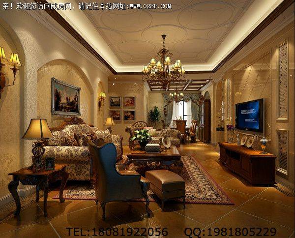 成都装修公司龙湖弗莱明戈美式风格装修案例