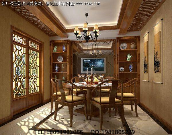 成都别墅装修复地雍湖湾中式风格案例