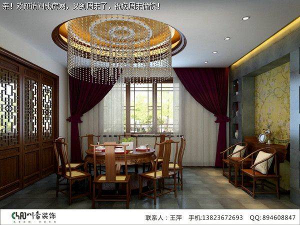 成都装修公司国韵村新中式风格案例  