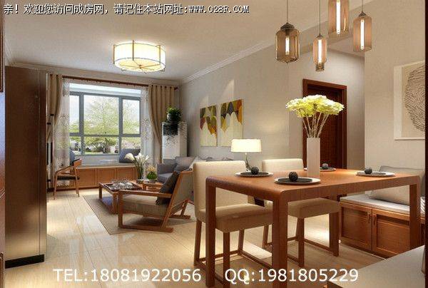 成都装修公司中加水岸现代风格案例