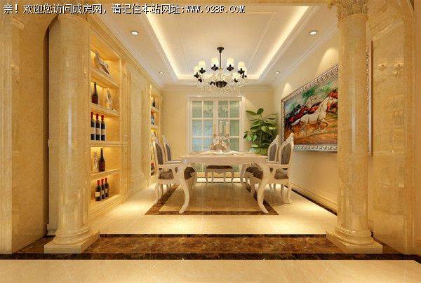 成都装修公司龙城一号欧式风格装修案例