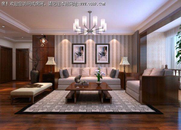 成都装修公司龙城一号新中式风格案例