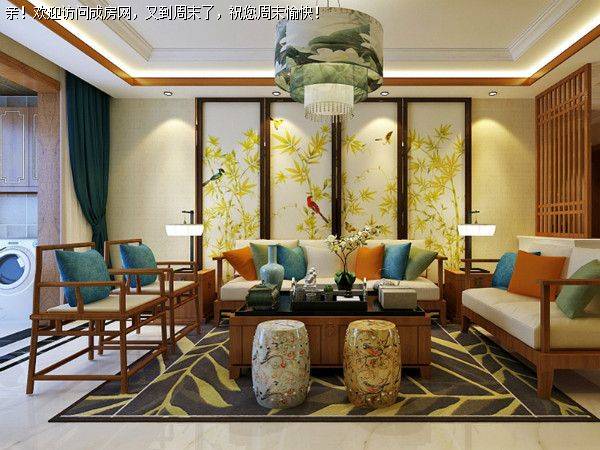  珠江御景湾新中式风格案例