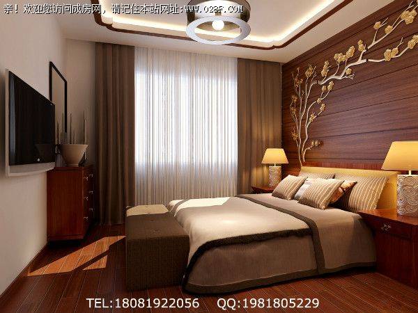 保利锦湖林语中式风格装修案例