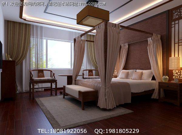 保利锦湖林语中式风格装修案例