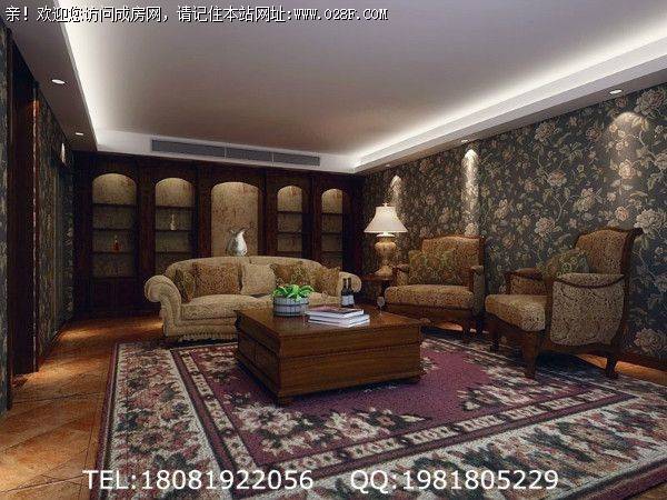 成都别墅设计林海山庄欧美风格装修案例