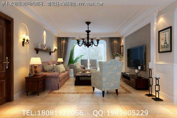 成都装修公司佳乐国际美式田园风格案例