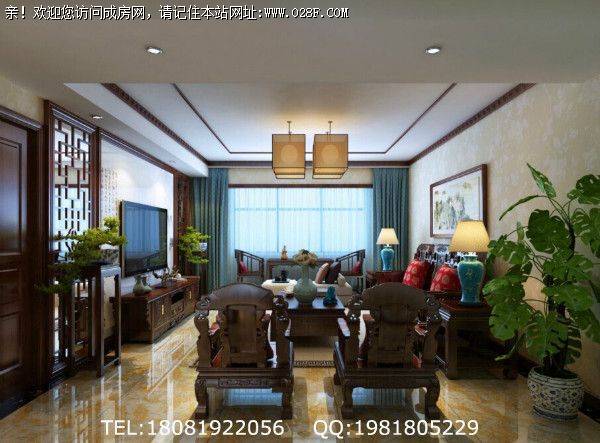 成都装修公司银泰泰悦湾中式风格案例