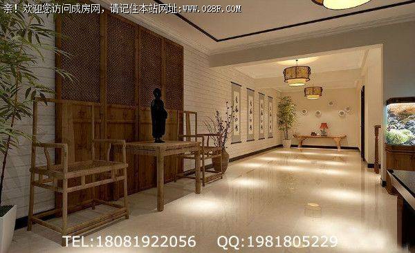 成都别墅装修城南官邸新中式风格案例