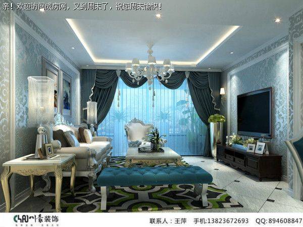 成都装修公司香月湖简欧风格案例