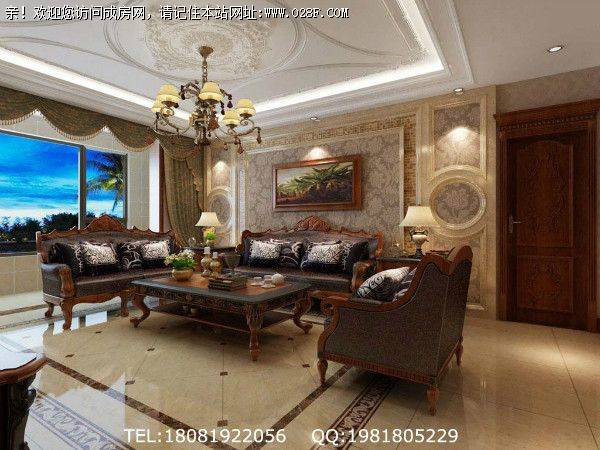 华润凤凰城美式风格装修案例