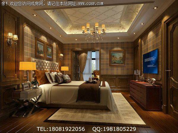 成都别墅装修城南优品道美式风格案例