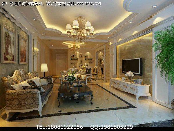 成都城南装修公司雅颂居简欧风格案例