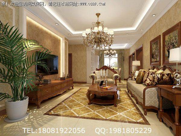 成都装修公司中大君悦金沙欧式风格案例