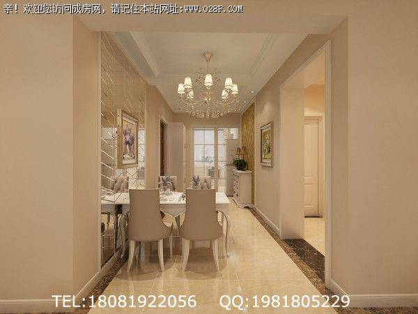 成都室内装修保利心语简欧风格案例