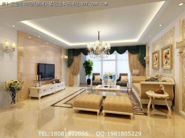 成都城南装修公司香月湖简欧风格案例