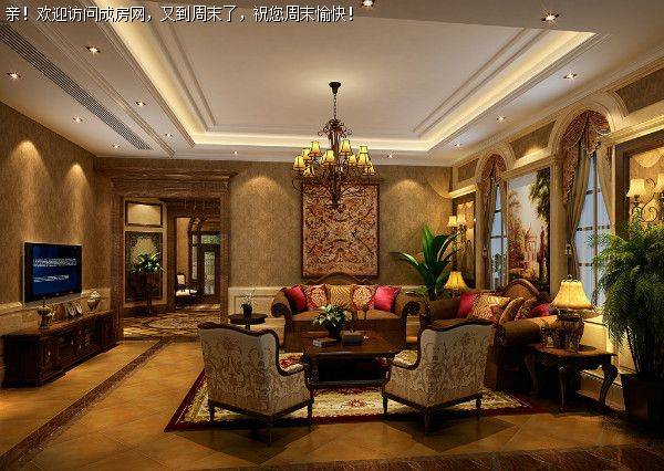 成都装修公司雅居乐美式风格案例