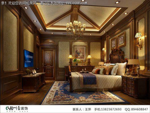 成都全包装饰公司蔚蓝卡地亚美式古典案例