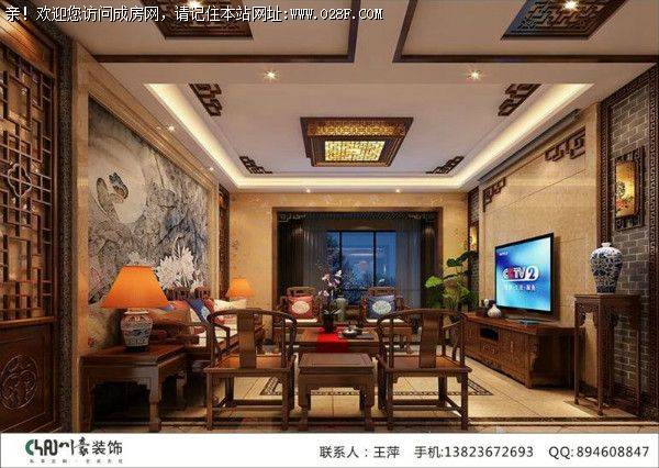 成都装饰公司香榭兰庭中式风格案例
