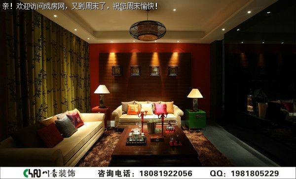 保利心语花园别墅中式装修案例