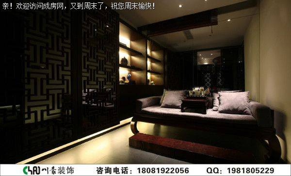 保利心语花园别墅中式装修案例