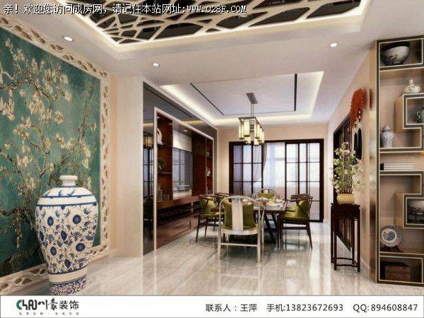 成都装饰公司泰和佳园现代中式风格案例