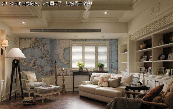 成都装修公司保利康桥美式风格装修案例