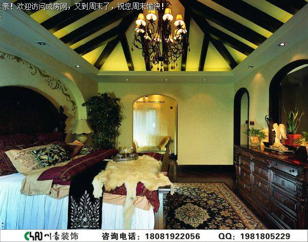 成都别墅装修龙湖悠山郡美式风格装修案例