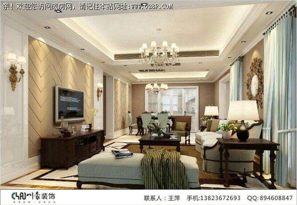 成都家装公司中环岛欧式风格案例