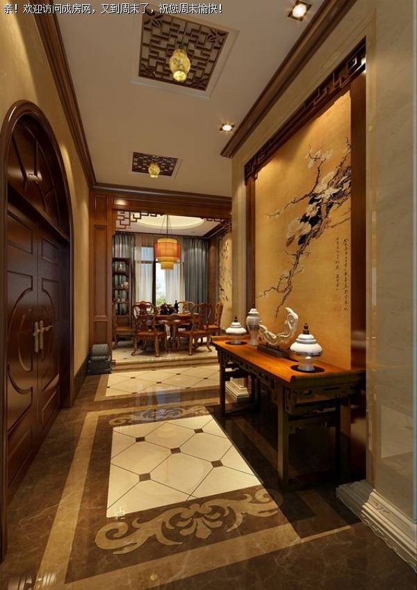 成都装修公司麓山国际中式风格装修案例