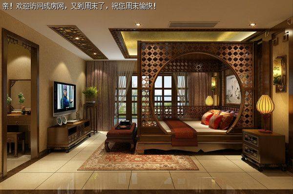 成都装修公司麓山国际中式风格装修案例