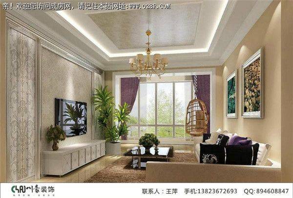 成都装饰公司保利玫瑰花语简欧风格案例