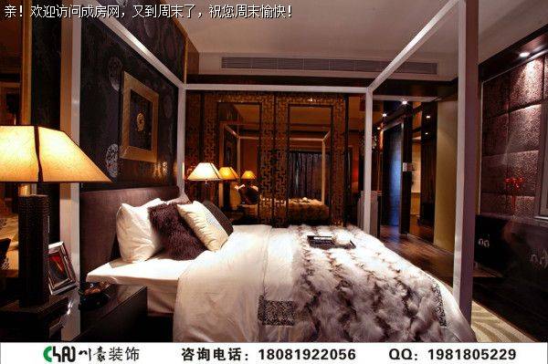 成都跃层装修——麓山国际中式风格装修