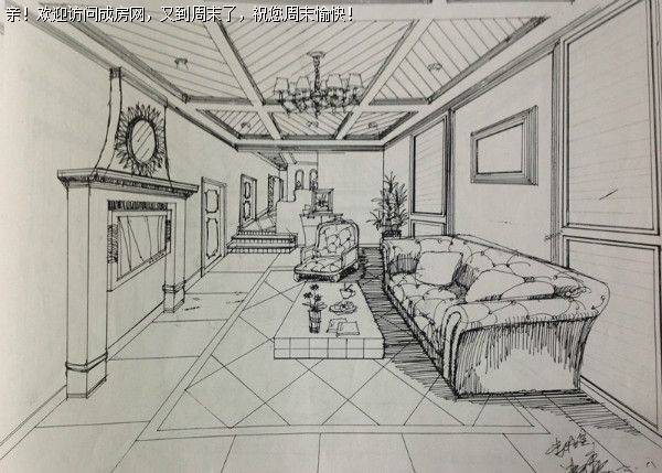 龙泉别墅装修龙城一号美式风格案例