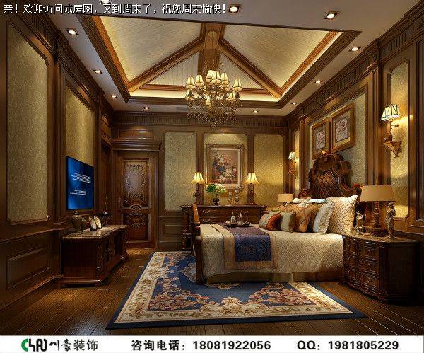 成都别墅装修城南一号美式风格案例