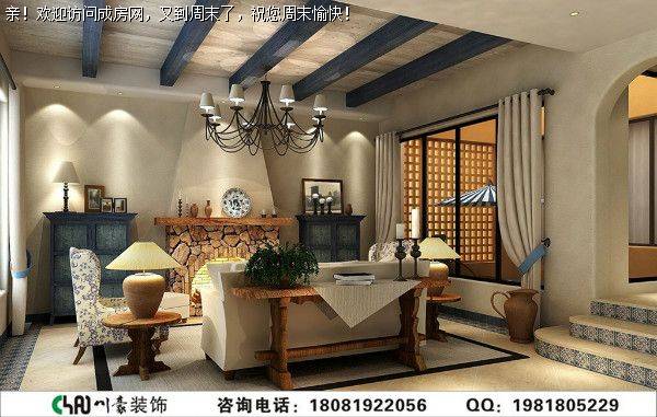 成都别墅装修中德英伦联邦地中海风格案例