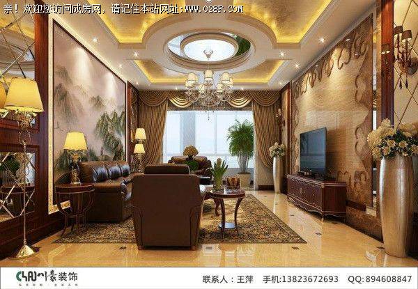 成都全装装饰公司远大林语城欧式风格案例