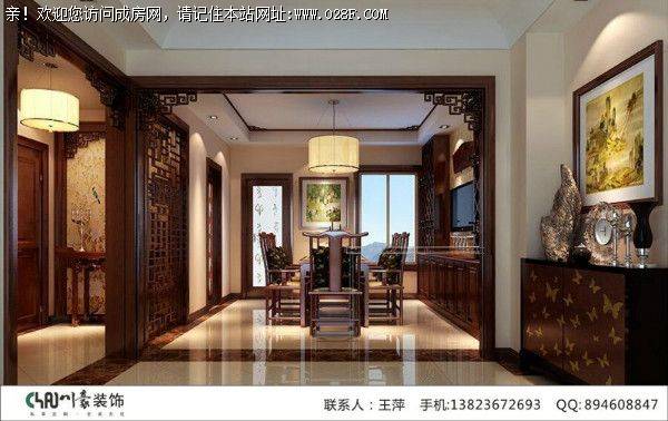 成都前十强装饰公司航天城上城中式风格案例