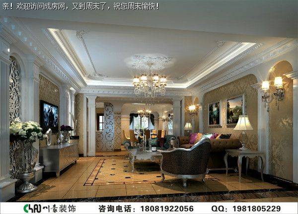 成都别墅装修三利宅院新古典风格案例