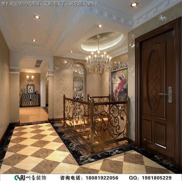 成都别墅装修三利宅院新古典风格案例